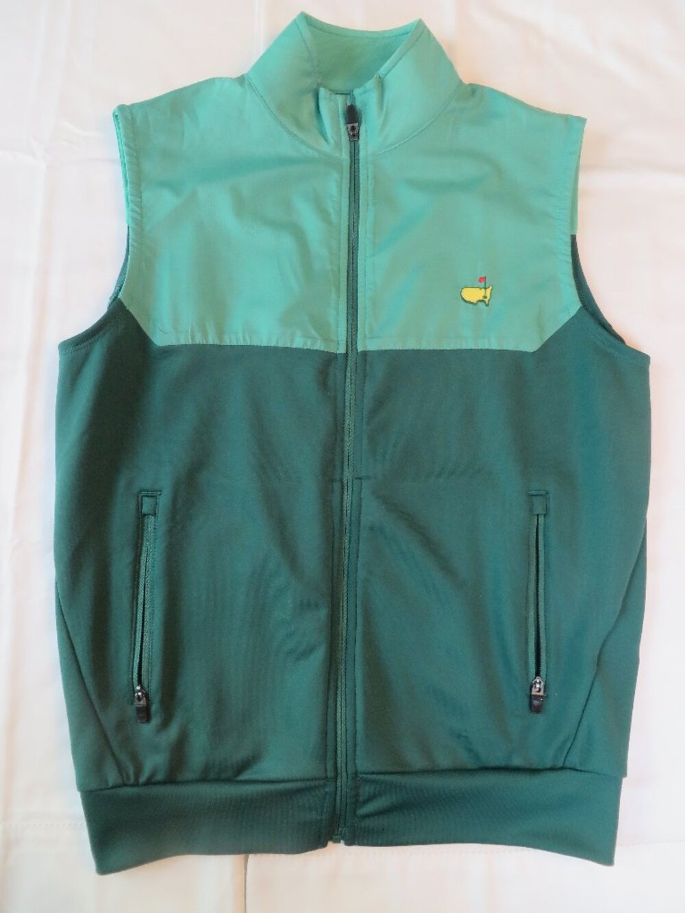Masters Tournament Boys Performance Vest | Two-Tone Green | Size M